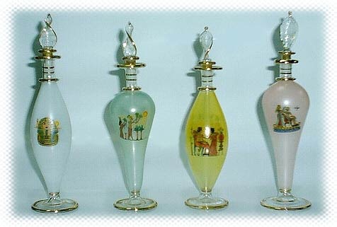 Egyptian Perfume Bottles - Glass Bottles - NPBT models