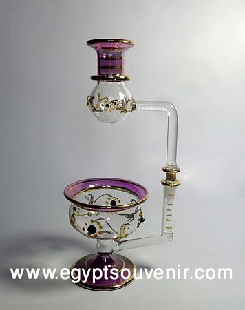Egyptian Handmade Pyrex Glass mouth blown aromatherapy diffuser model 23