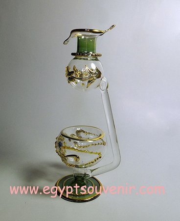 Egyptian Handmade Pyrex Glass mouth blown aromatherapy diffuser model 25