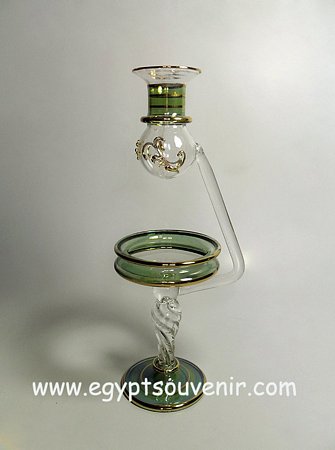 Egyptian Handmade Pyrex Glass mouth blown aromatherapy diffuser model 24