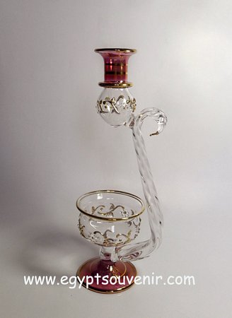 Egyptian Handmade Pyrex Glass mouth blown aromatherapy diffuser model 26