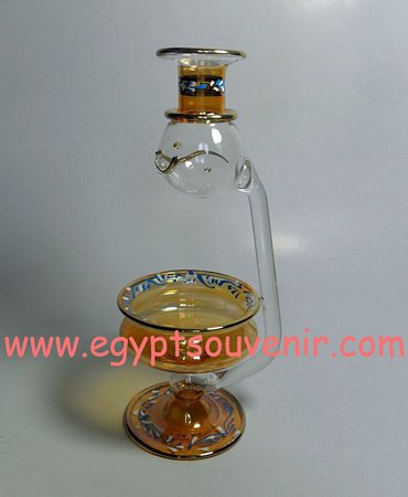 Egyptian Handmade Pyrex Glass mouth blown aromatherapy diffuser model 12