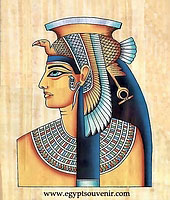 Cleopatra Papyrus - Egyptian hand made papyrus painting