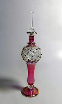 Egyptian handmade perfume bottles - fine pyrex glass - MTZ 27