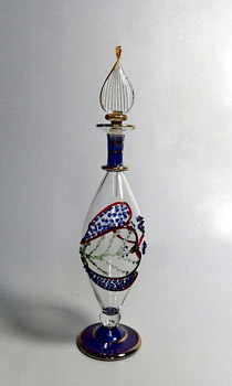 Egyptian handmade perfume bottles - fine pyrex glass - MTZ 28