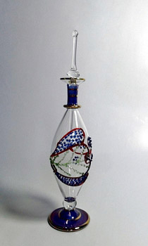 Egyptian handmade perfume bottles - fine pyrex glass - MTZ 29