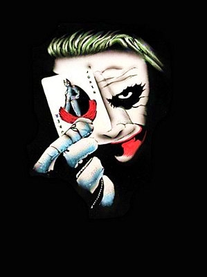 The Joker Black Velvet Painting