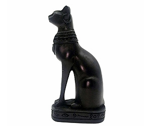 Egypt Black Cat, Bastet Goddess
Egyptian Handmade Figurine, Statue, Stone, Basalt