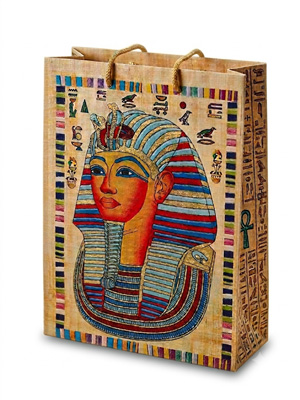 Gift Paper Bags, Handmade Gift Paper Bag, Pharaonic Design, Shopping souvenir bag, Eco-friendly paper