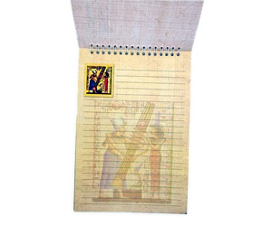 Notebook, Ancient Egypt Theme, With Ancient Egypt Images, Backgrounds, Papyrus Paper Colors