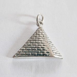 Egypt Pyramid Silver Pendant Handmade Silver Jewelry